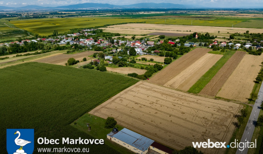 Dronové zábery obec Markovce 