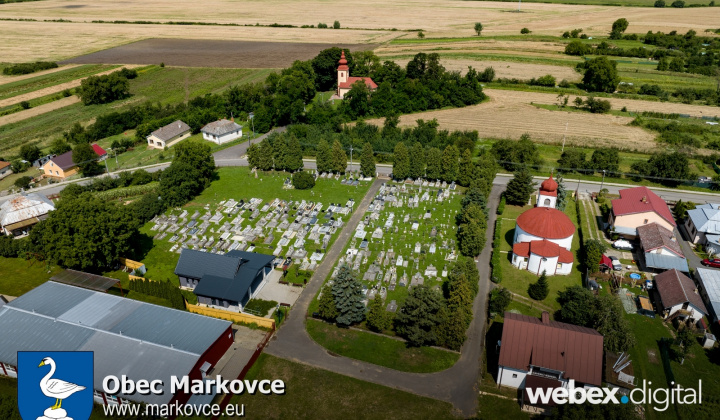 Dronové zábery obec Markovce
