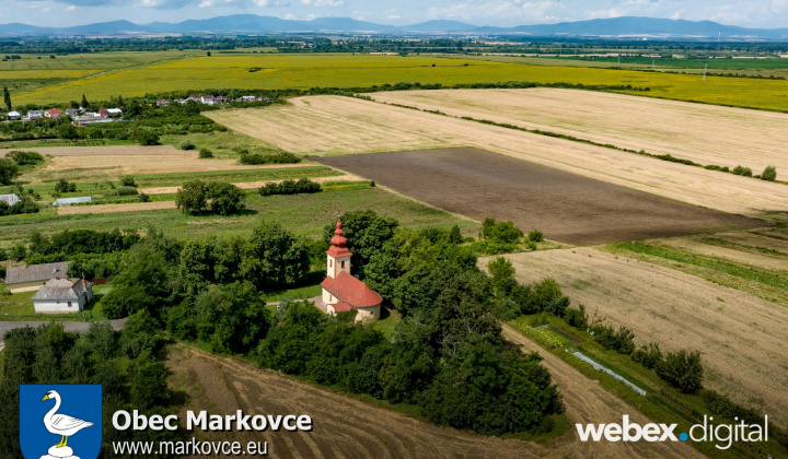 Dronové zábery obec Markovce