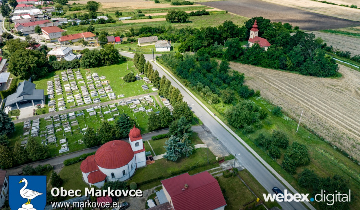 Dronové zábery obec Markovce