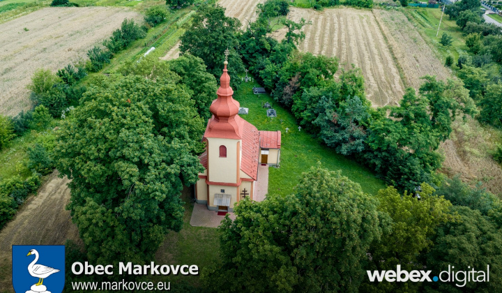 Dronové zábery obec Markovce
