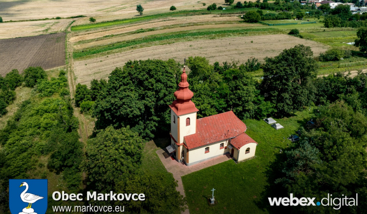 Dronové zábery obec Markovce