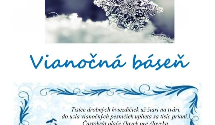 Aktuality / Vianočná báseň - foto