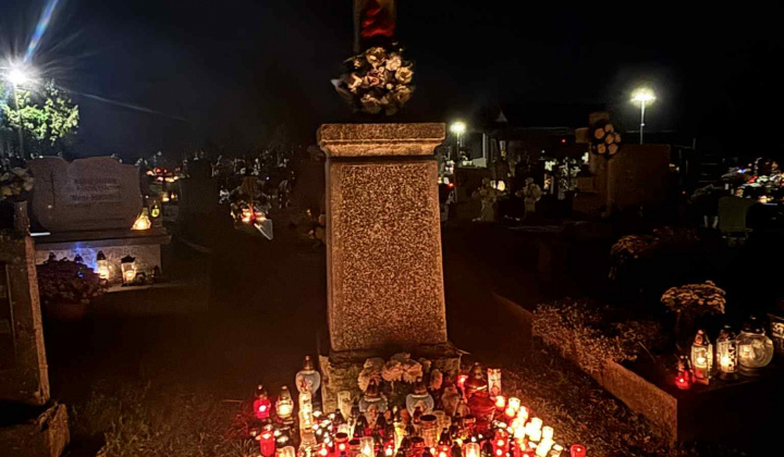 Pamiatka zosnulých na obecnom cintoríne 2025