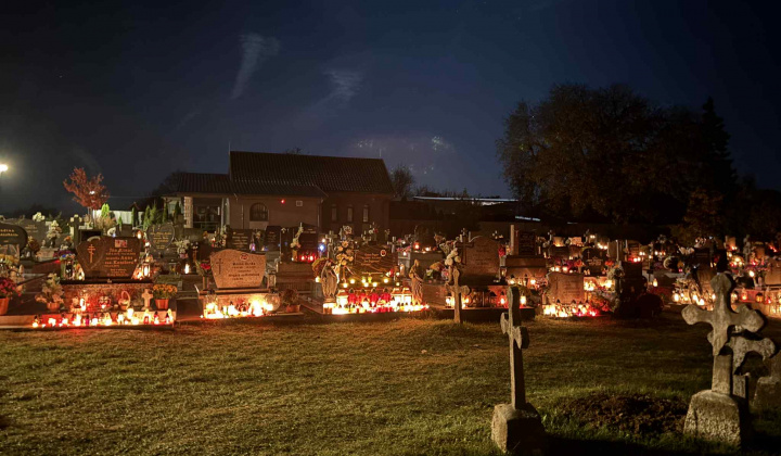 Pamiatka zosnulých na obecnom cintoríne 2025