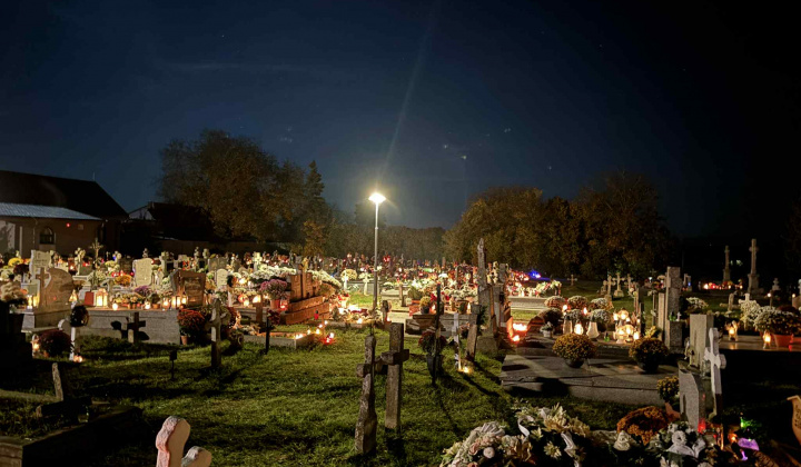 Pamiatka zosnulých na obecnom cintoríne 2025