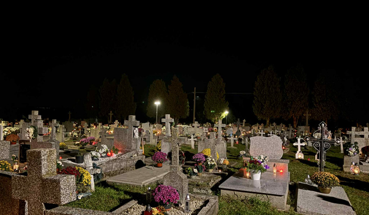 Pamiatka zosnulých na obecnom cintoríne 2025