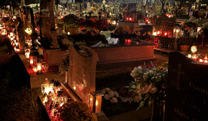 Pamiatka zosnulých na obecnom cintoríne 2025