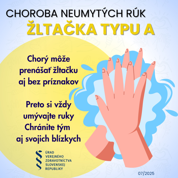 Žltačka - umývanie rúk